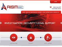 Tablet Screenshot of aism.com.au